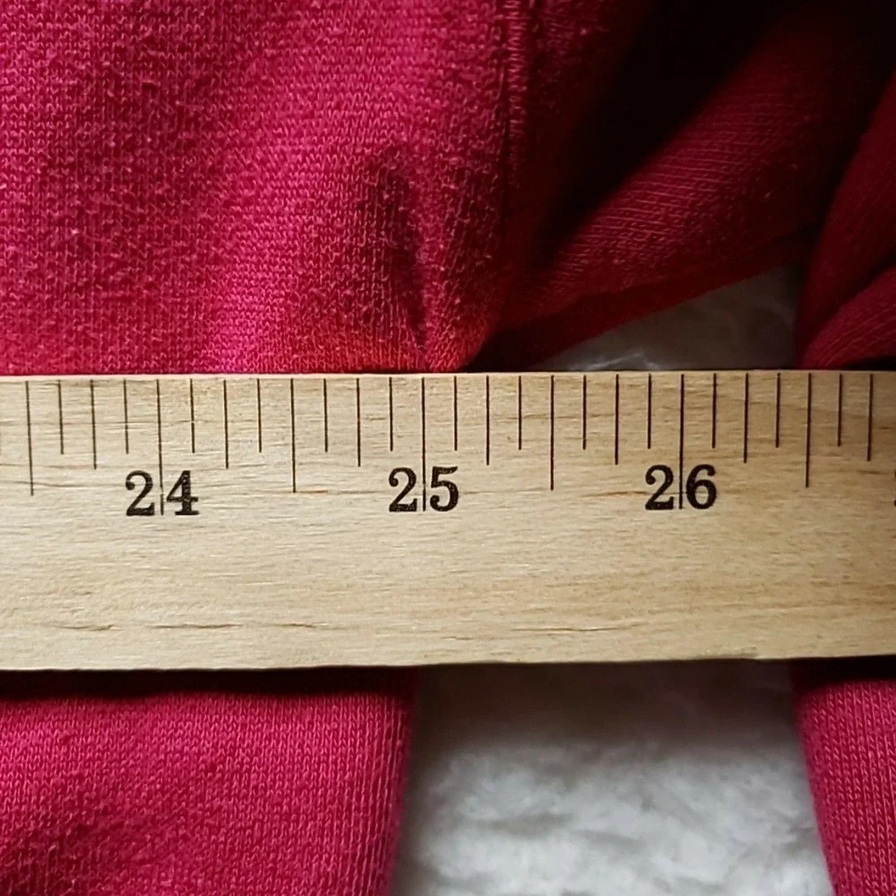 Hunt Club Cardigan Sweater Mens Large Red V Neck Button Front Knit Pockets